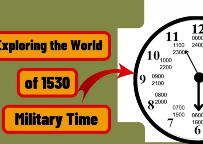 Exploring the World of 1530 Military Time