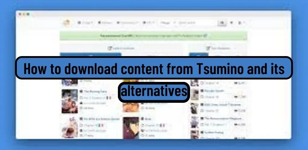 How to download content from Tsumino and its alternatives
