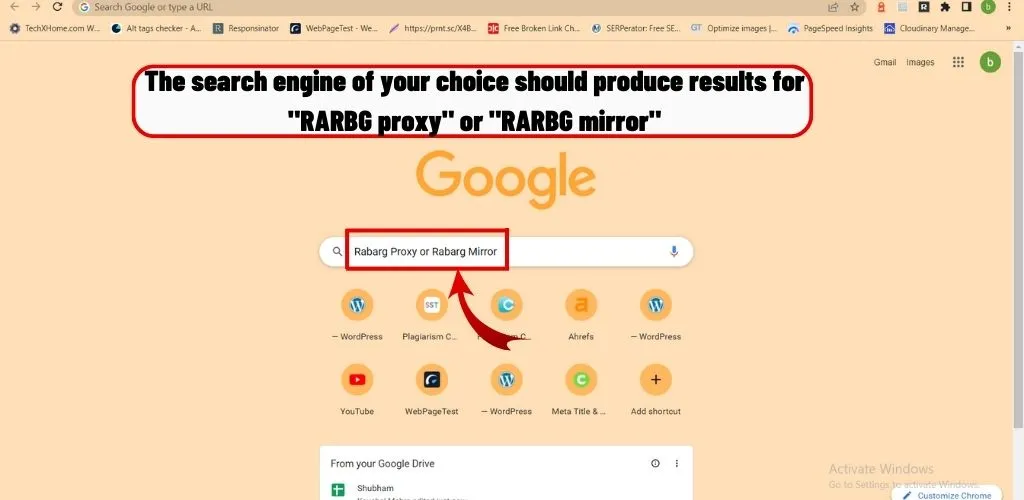 The search engine of your choice should produce results for "RARBG proxy" or "RARBG mirror