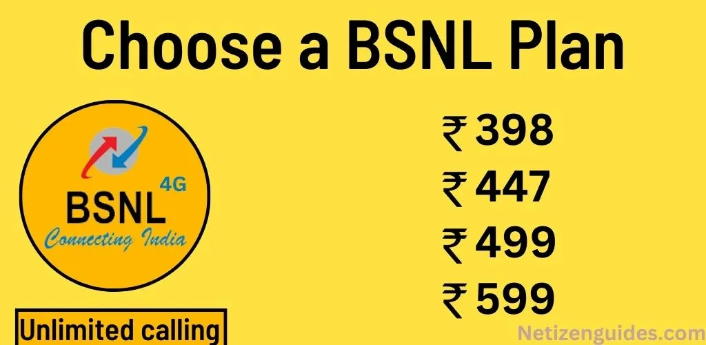 Choose a BSNL Plan