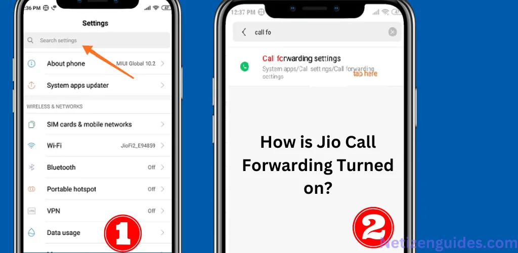 How is Jio Call Forwarding Turned on