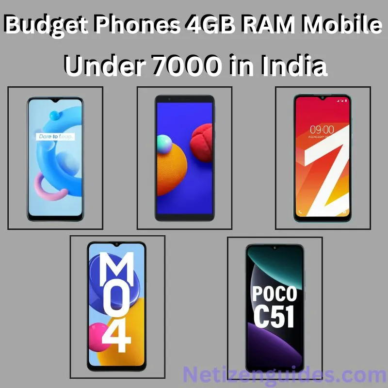 Budget Phones: 4gb RAM Mobile Under 7000 in India