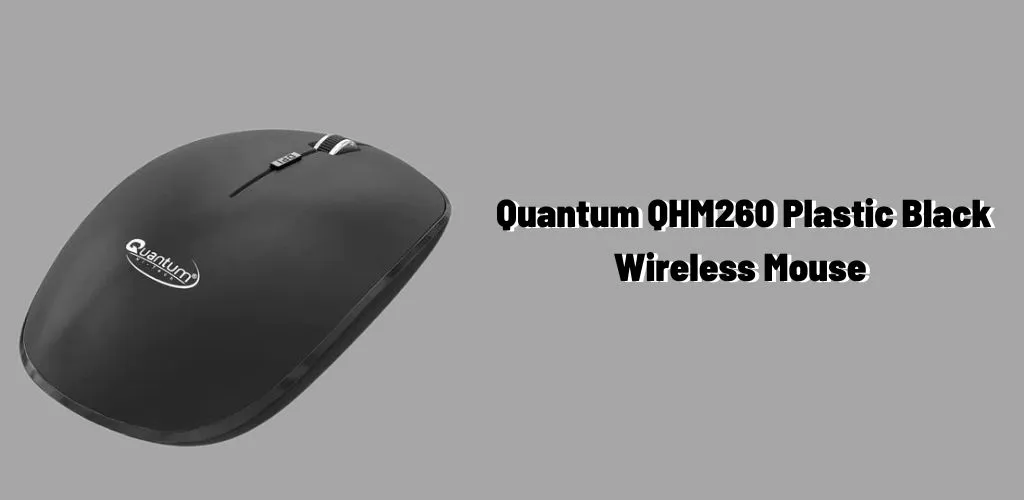 Quantum QHM260 Plastic Black Wireless Mouse 