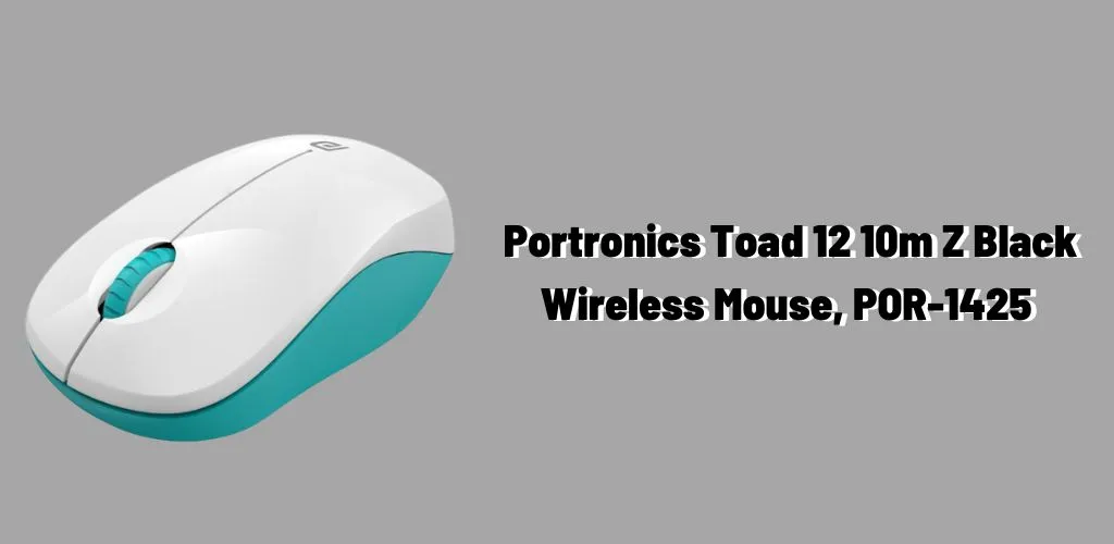Portronics Toad 12 10m Z Black Wireless Mouse, POR-1425 