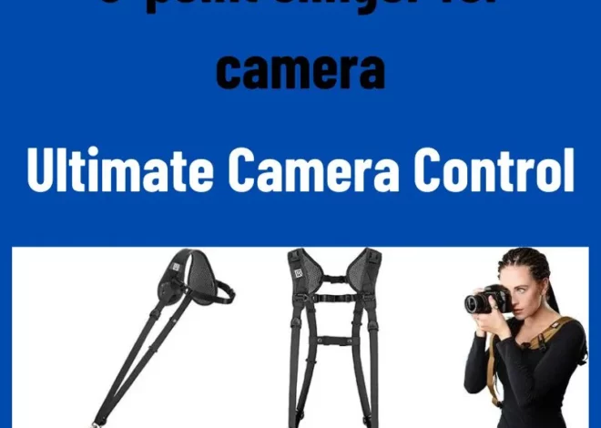 Ultimate Camera Control: 3-point slinger for camera Unleashed!