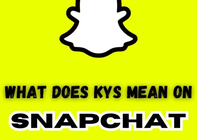 Understanding and Implications: What does kys mean on snapchat