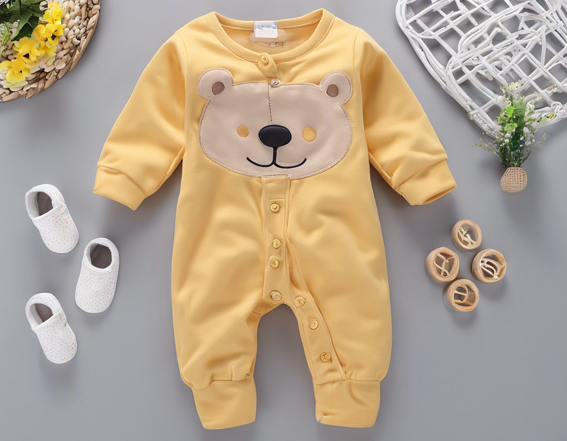 Adorable Rs 149 Bear Design Baby Jumpsuit at Thespark Shop!